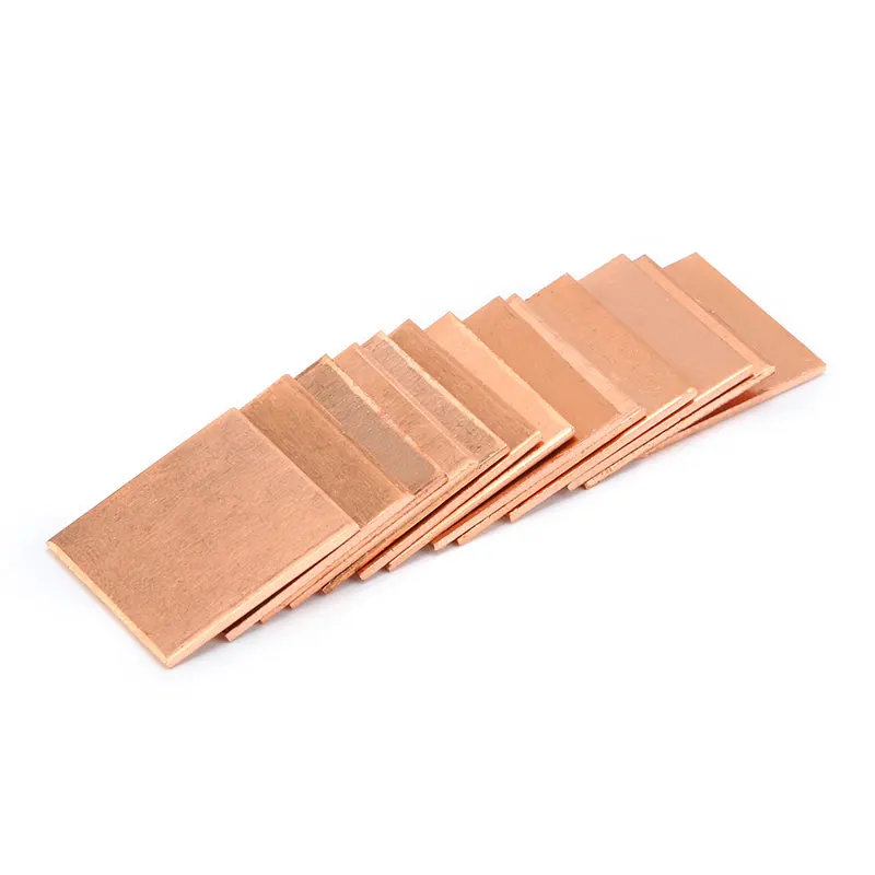 10pcs/lots Copper Sheet Shim Piece Heat Sink 20*20mm*(0.8/1 Optional) 20x20mmx(0.8/1 Optional) Thermal Pad For Laptop GPU CPU