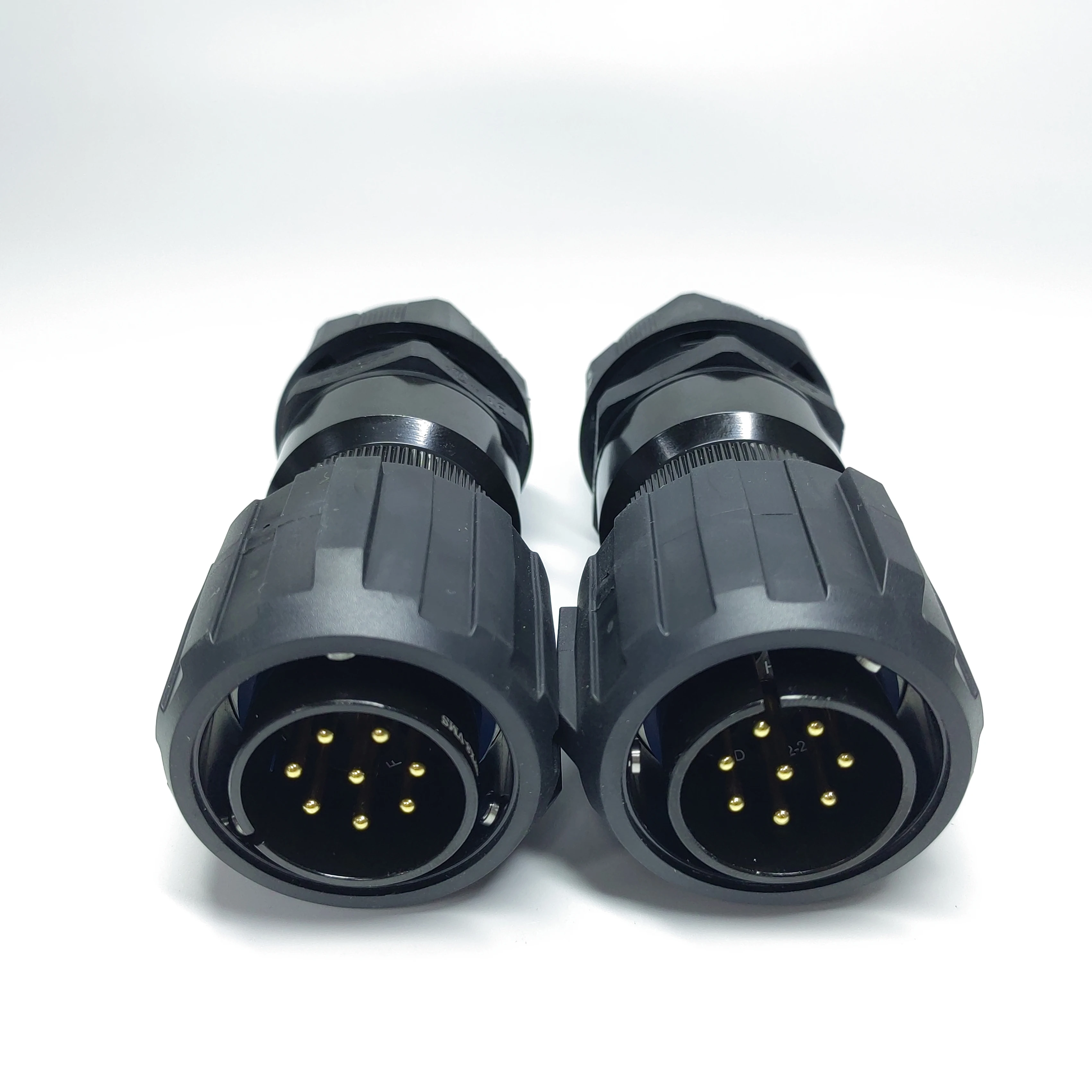 8 Pin Male Female Plug Coupler Connector IP55 Waterproof Model SPN8 For Line Array Loudspeaker Aluminum Housing Copper Contacts