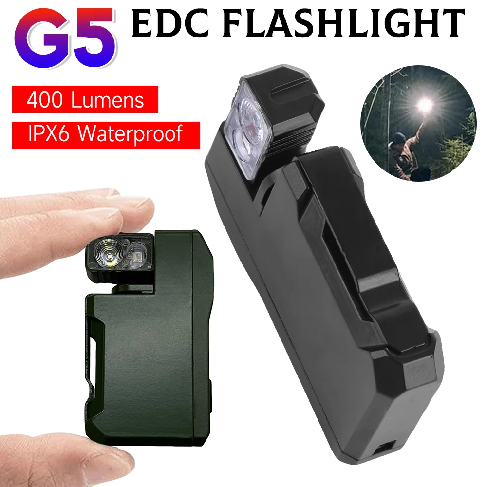 

G5 Мини EDC Фонарик 400 Люмен Сверхлегкий Портативный Карманный Брелок Свет Водонепроницаемый Фонарик Для Открытого Кемпинга Туризма