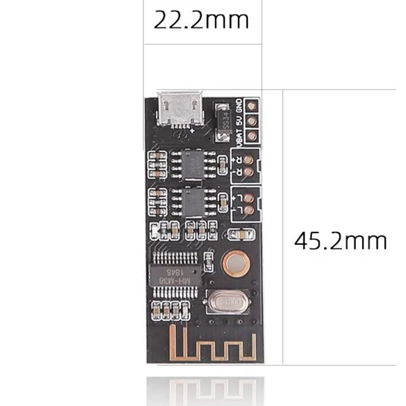 Płytka wzmacniacza Bluetooth N89R, moc wyjściowa 5 W + 5 W, płytka głośnikowa Mini Bluetooth DC 3,7 V-4,2 V/5 V