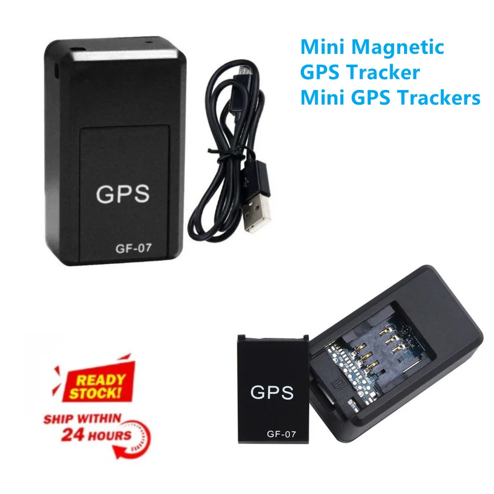 GF-07 Car Tracker GPS Mini Locator Locator Sound Alarm Real Time Tracking Magnet Adsorption SIM Inserts Message Pets Anti-lost