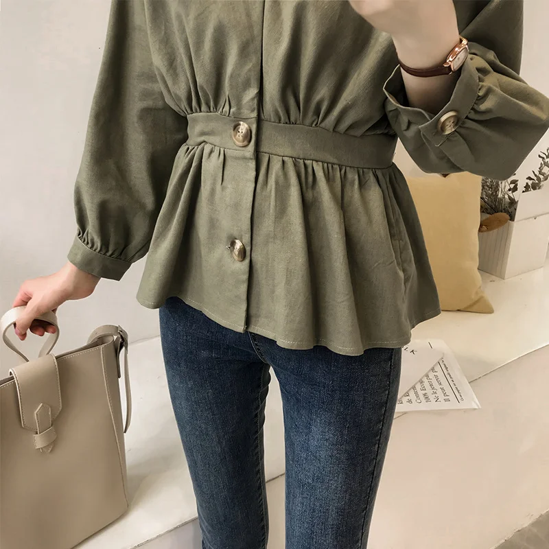 

Long Sleeve Shirts Womens Chiffon Patchwork Slim Fit Turn Down Collars French Feminine Elegant Romantic Preppy Youthful Daily