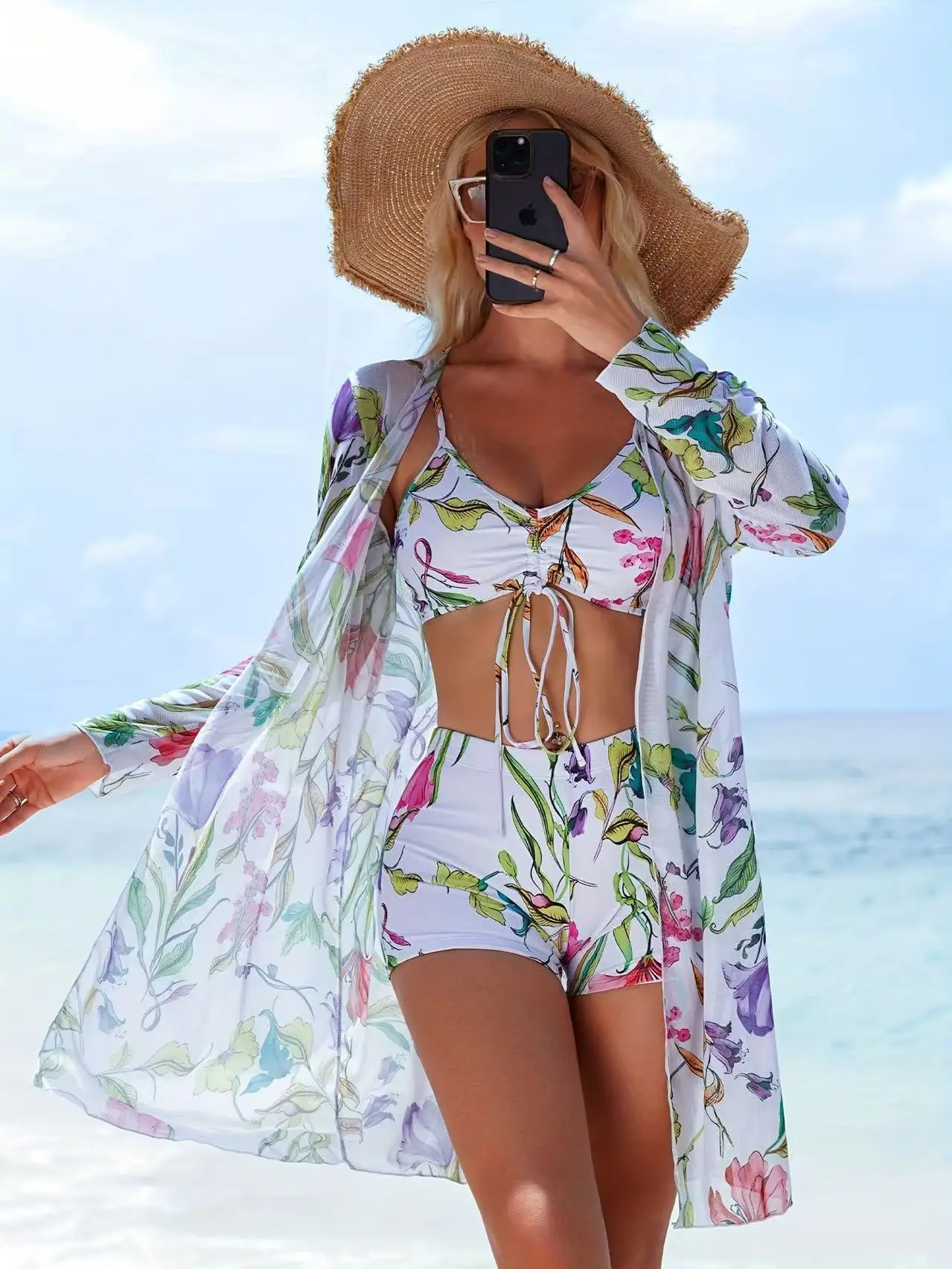 Nouveau 2025 maillots de bain Tankini ensembles maillot de bain pour femme Push Up pour plage maillot de bain trois pièces maillots de bain piscine femmes maillot de bain