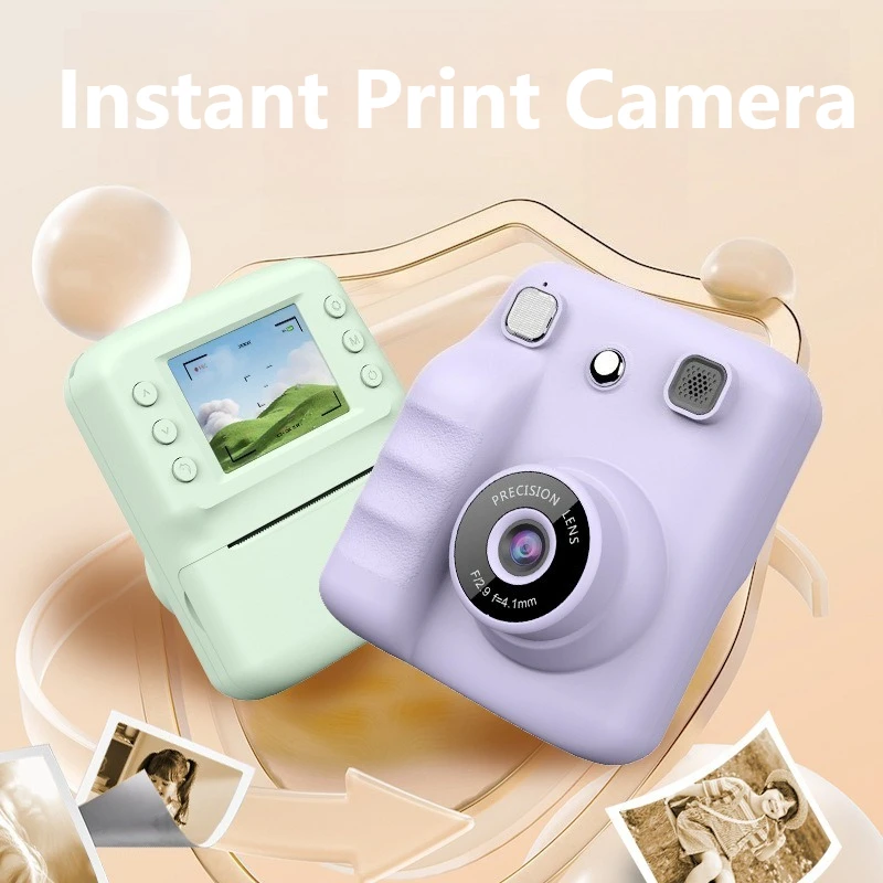Enfants appareil Photo instantané photographie impression instantanée Photo HD enregistreur vidéo Mini imprimante thermique enfants caméra enfants cadeaux d'anniversaire