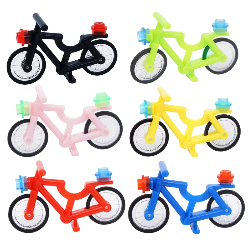 MOC Militär Bausteine Motorrad Off-road Fahrrad Elektrische Mini Mountainbikes Figur Spielzeug Pädagogisches Geschenk DIY Ziegel A034