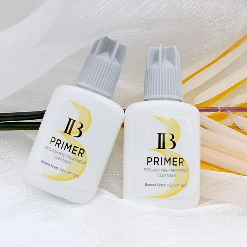 1 Bottle IBeauty Super Bonder Banana Primer Fake Eyelash Extension Fast Dry Long Lasting Korea Booster Strong Adhesive Supplies