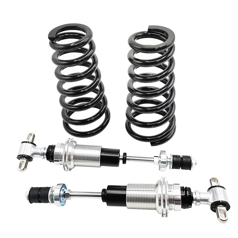 FXG 바디 조절식 프론트 코일오버 쇼크 SBC 스몰 블록 LS 스프링 500lb