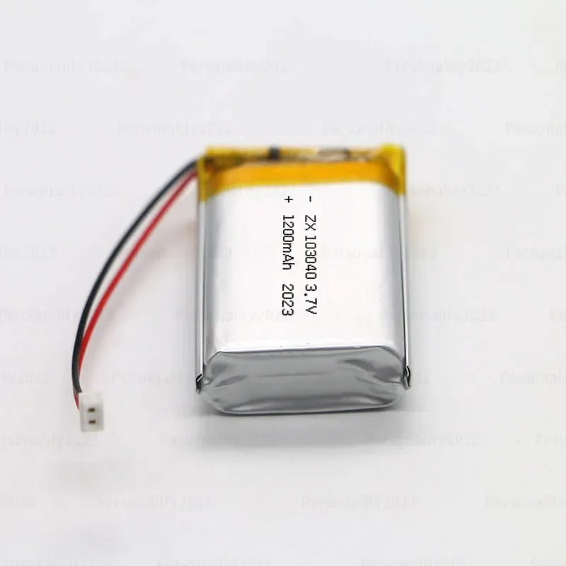 Batterie au lithium polymère pour alarme antivol, batterie articulation po 103040, 3.7V, 1200mAh, 24.com, haut-parleur chantant, supporter ficateur, modèle d'avion, jouets, cellule