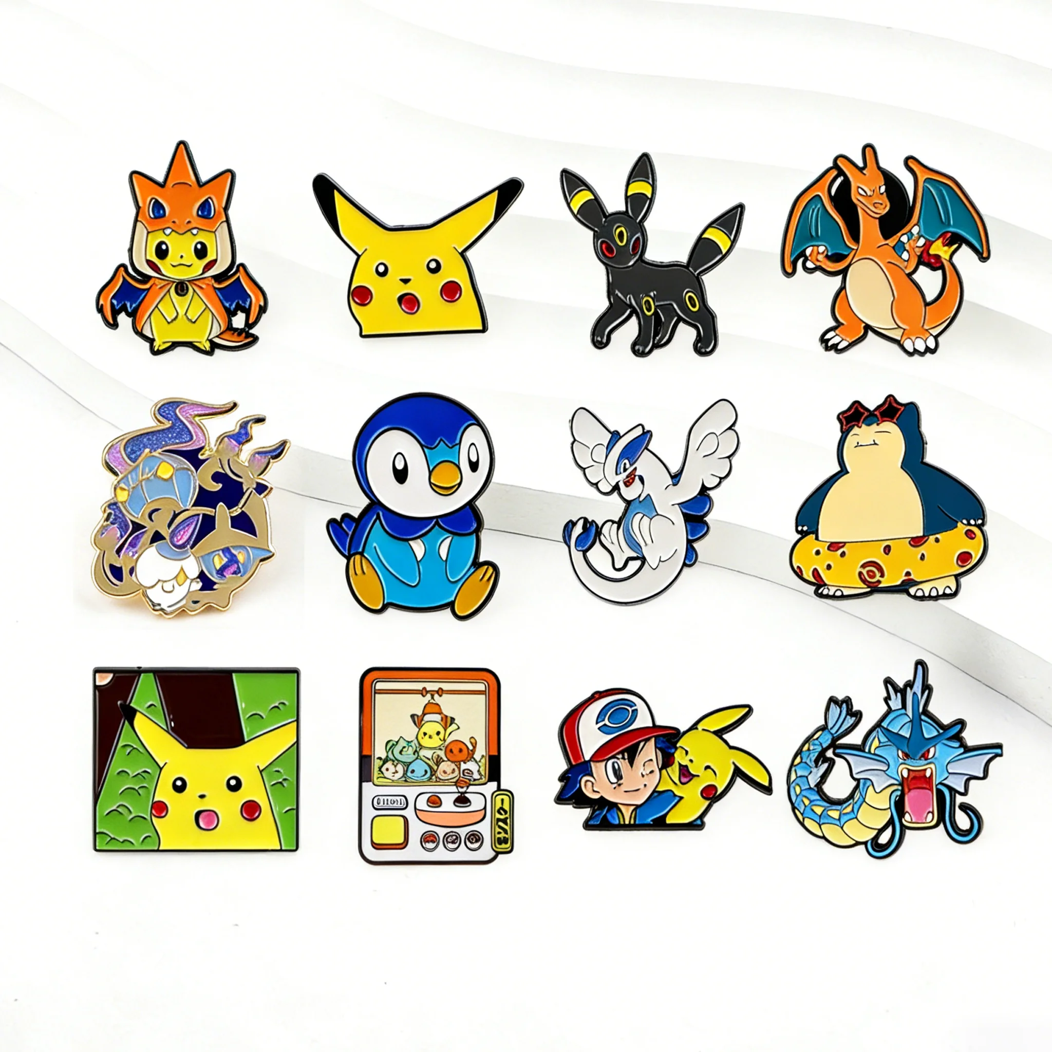 

Cartoon Cute Enamel Pins Brooches Kawaii Badges for Backpacks Jackets Hats Retro Collection Gifts Cosplay Accessories