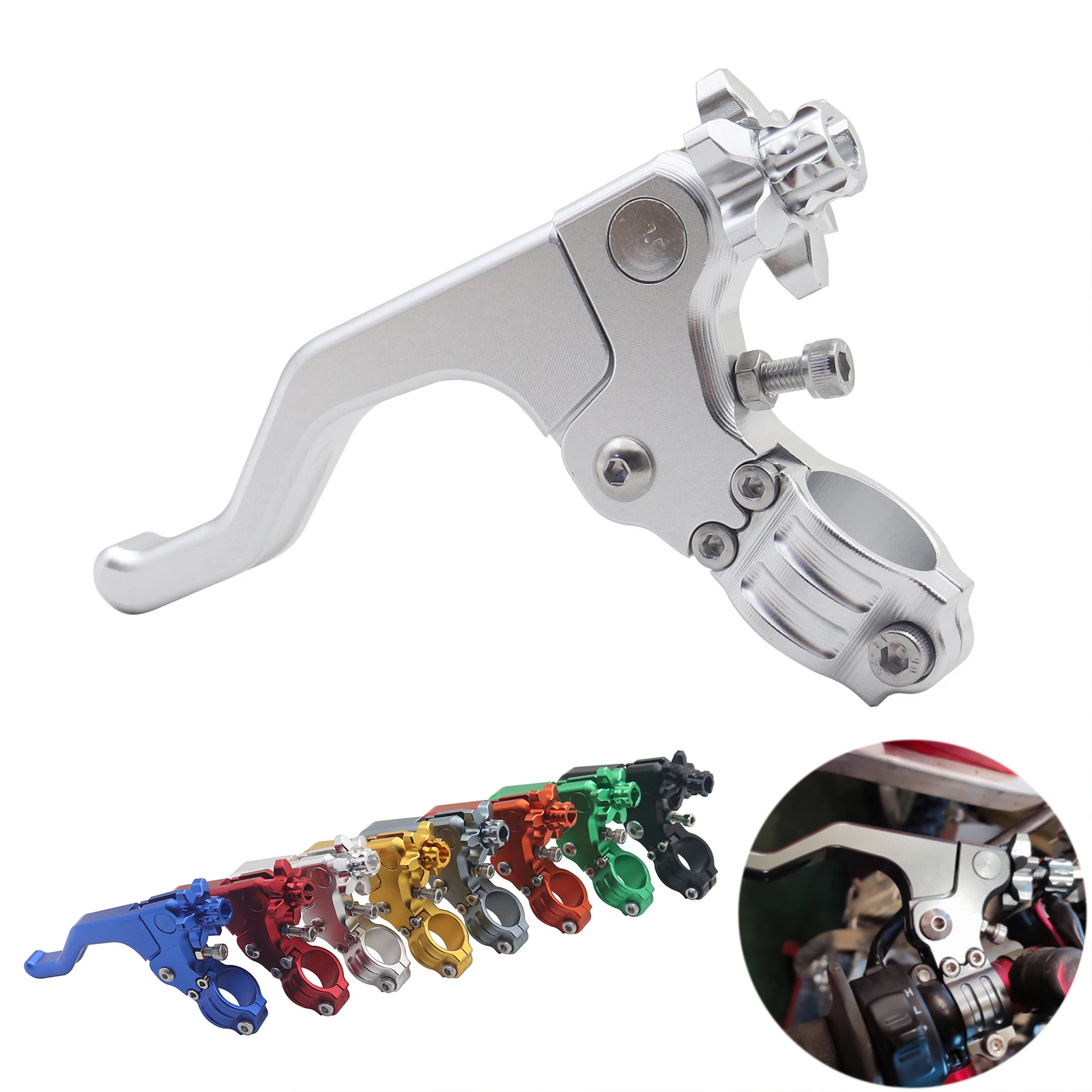Palanca de Embrague Corta para Motocicleta 7/8" 22mm para KTM HONDA YAMAHA KAWASAKI SUZUKI DUCATI TRIUMPH BUELL RM85 RM125 RMZ250 RMZ450