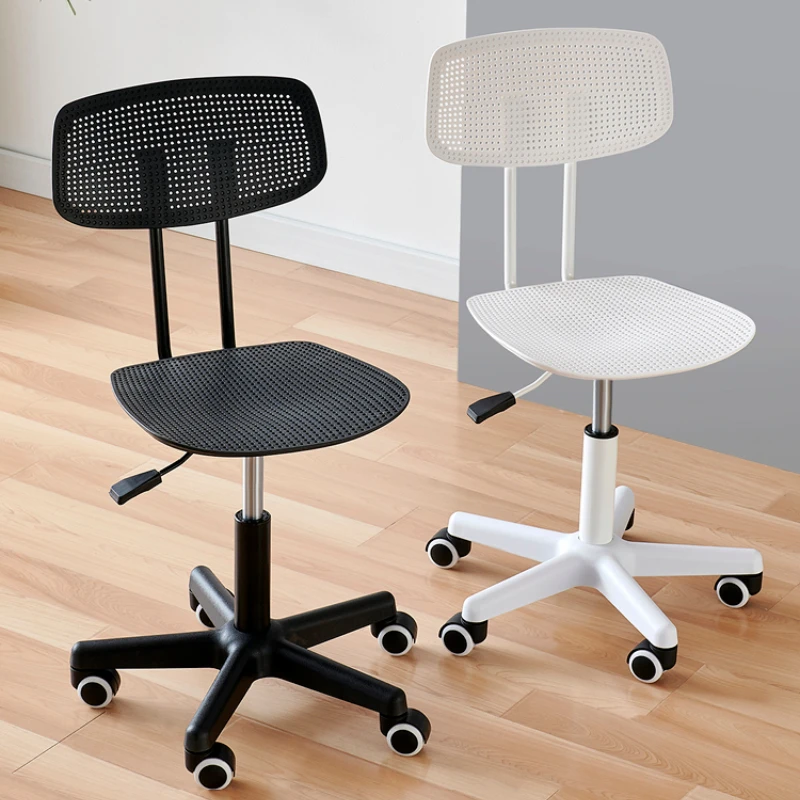 Lifting Chair Student Learning Writing Swivel Chair Universal Wheel Pulley without Armrest Armchair Home Office Computer Chair