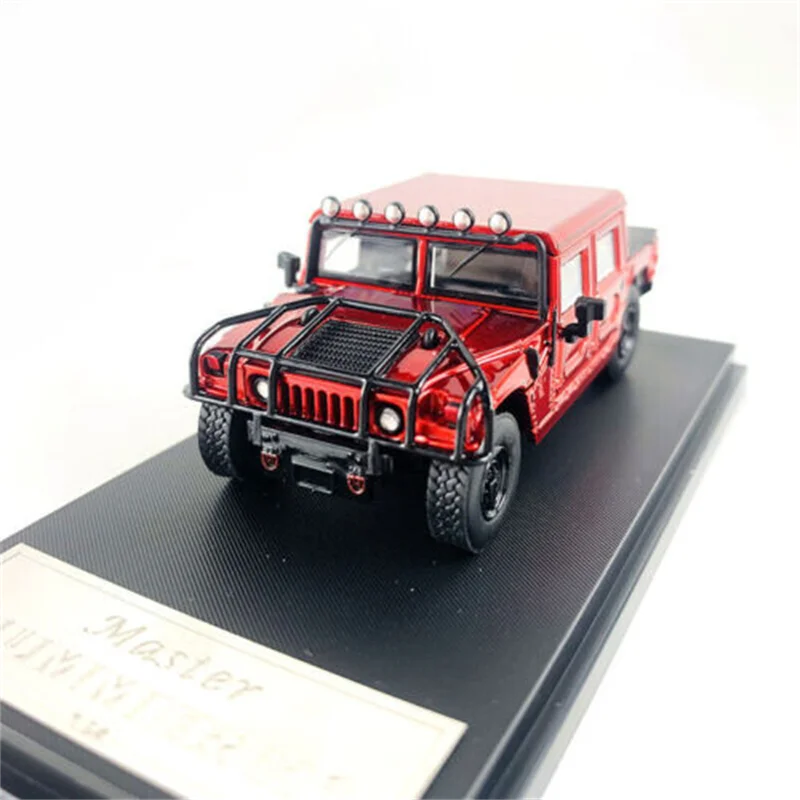 Vehicle Simulation Alloy Car Model Master 1/64 HUMMER H1 Pickup Off-Road Diecast Model For Collection