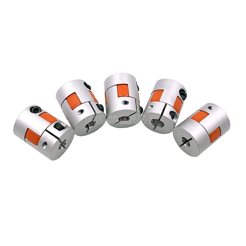 Due griffe D25L30 accoppiatore alluminio prugna giunto albero flessibile connettore motore passo-passo CNC 6.35mm 7mm 8mm