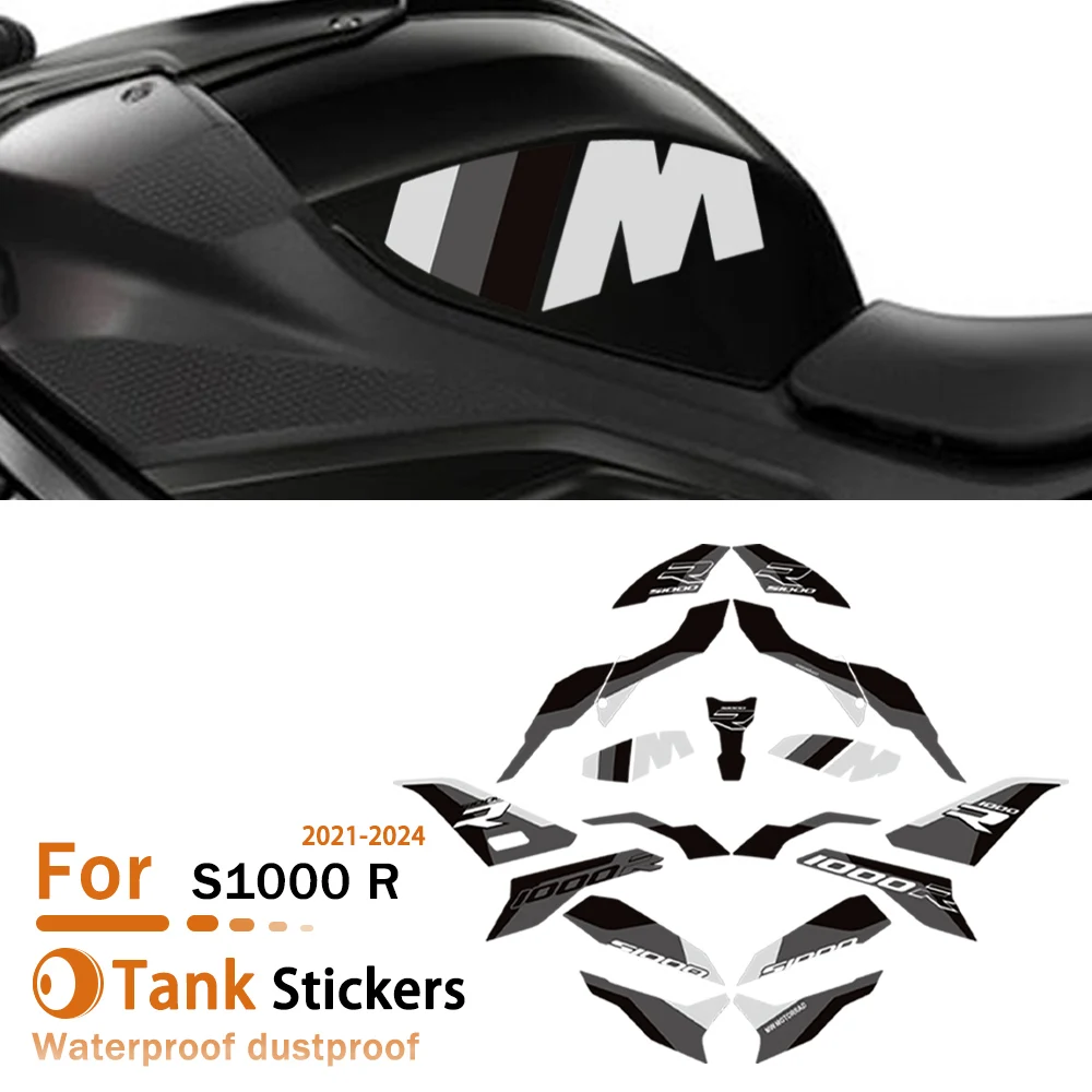 

For BMW S1000R S1000 R S1000 M M1000R 2021 2022 2023 2024 Motorcycle Body Fairing Protector Tank Knee Pad Stickers Decals