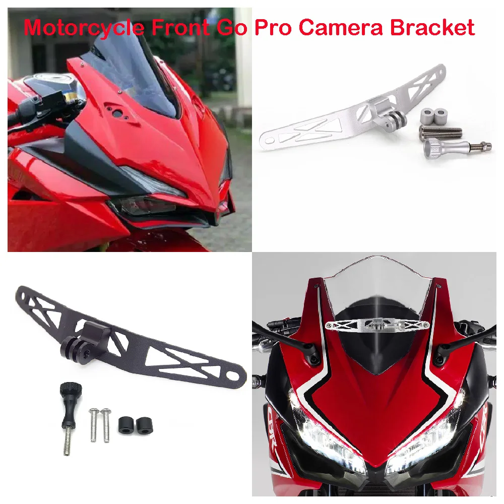

Fit for HONDA CBR500R ABS CBR400R CBR 500R 400R 2019-2024 Motorcycle Front Go Pro Camera Bracket DashCam Cam Rack Mount Holder