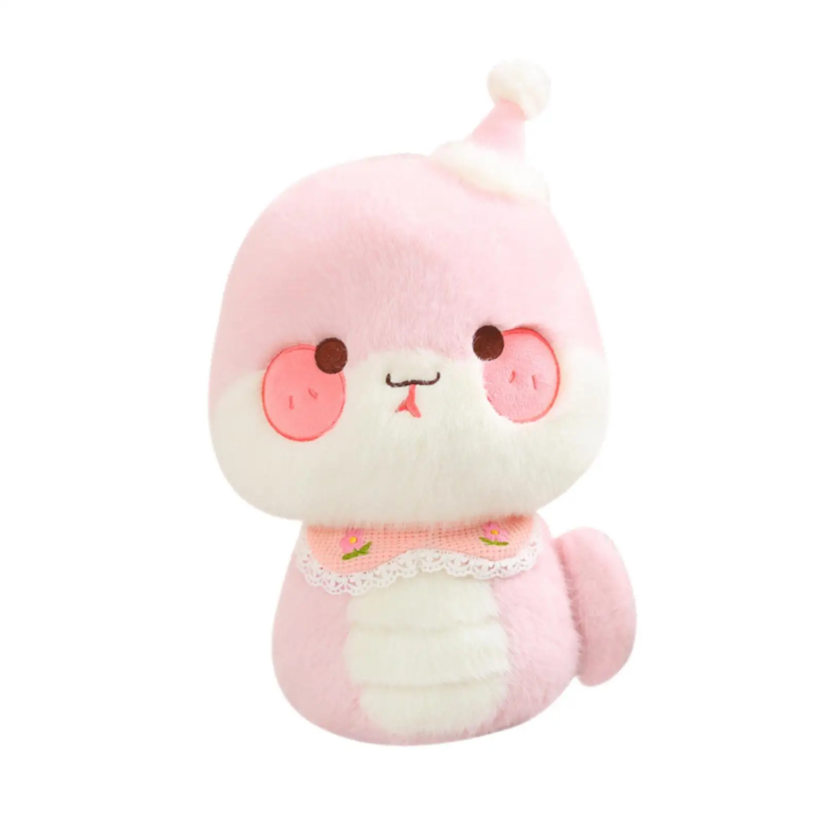 

Cartoon Snake Plush Toy Kids Birthday Gift Hugging Plush Pillow Spring Festival Ornament for Sofa Chair Living Room Car Home