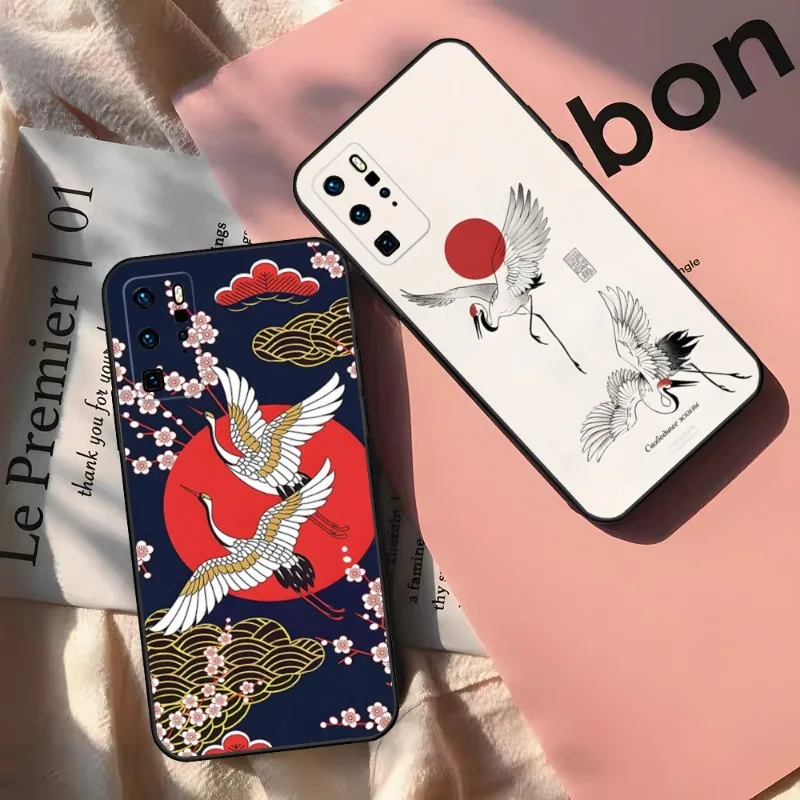 Crane Koi Chinese Style Phone Case For Huawei Y 9 2020 2017 II 5 2018 2019 5 P 6 Prime Pro Nova 6-4g2019 7 A 3 S Nova 9SE