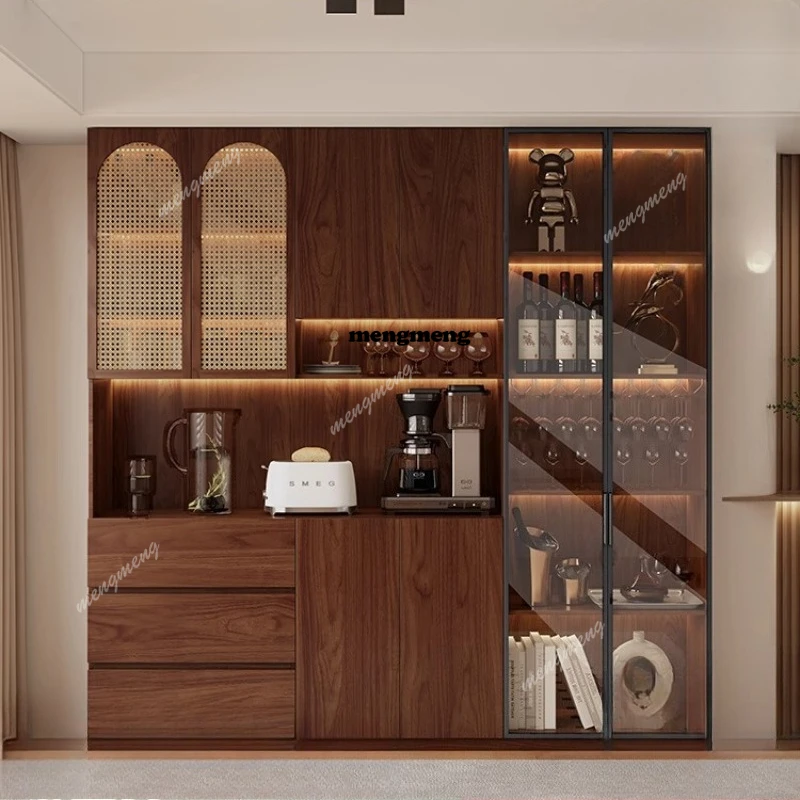 

Индивидуальный обеденный буфет из массива дерева в антикварном стиле для гостиной, пристенный шкаф для хранения.