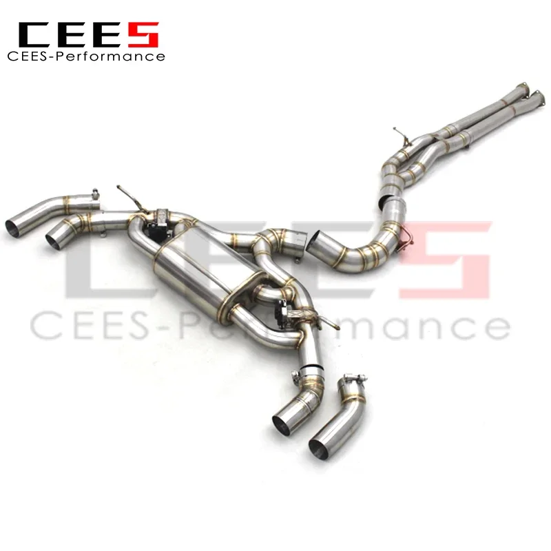 CEES For Audi RS3/TTRS 8Y 2.5T 2017-2023 304Stainless Steel Valve Catback Exhaust System with remote control Exhaust Muffler