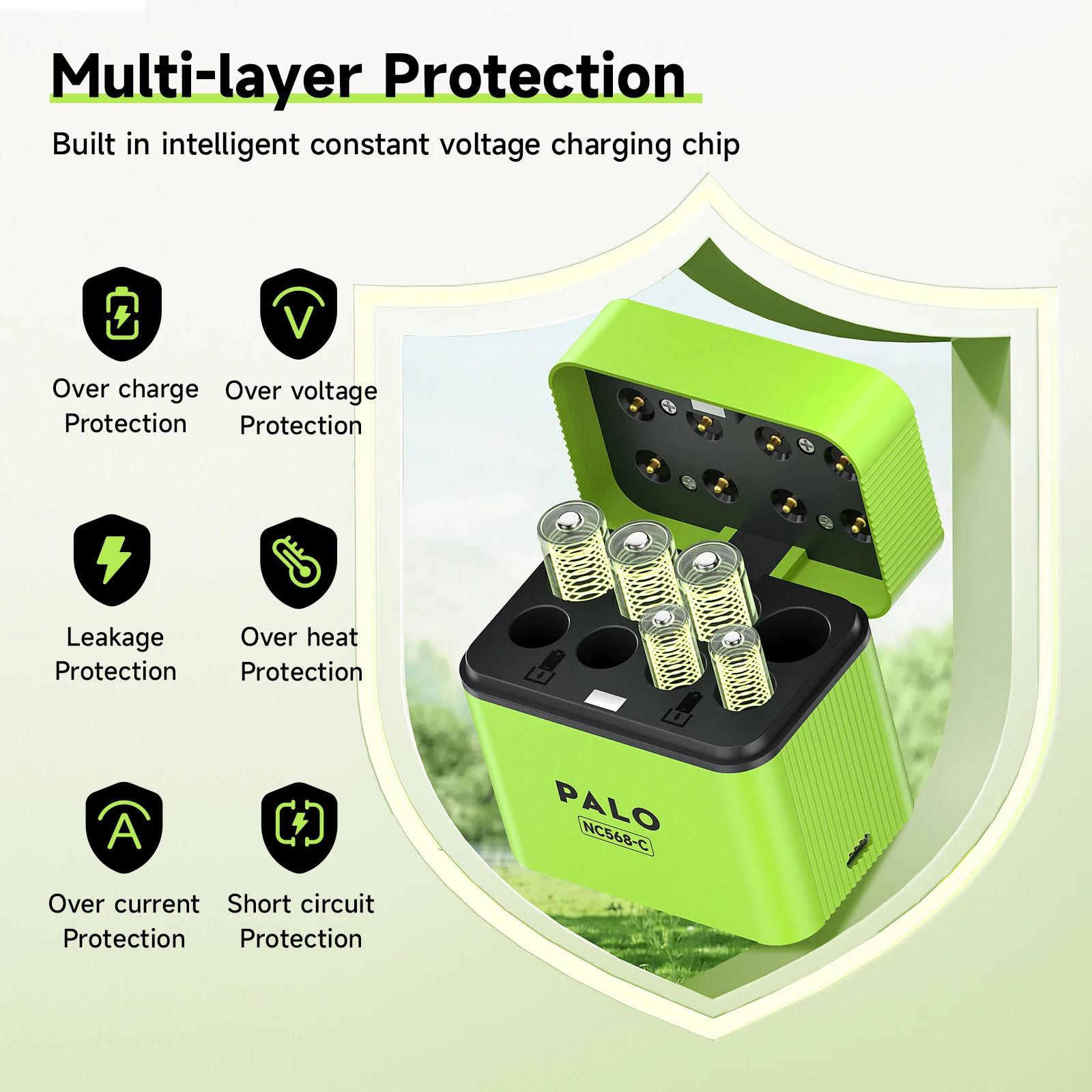 Dobíjecí baterie PALO AA AAA Lithium-iontová baterie AA Dobíjecí lithium-iontová baterie AAA s 1,5V AA/AAA nabíječkou na baterie - náhled 3