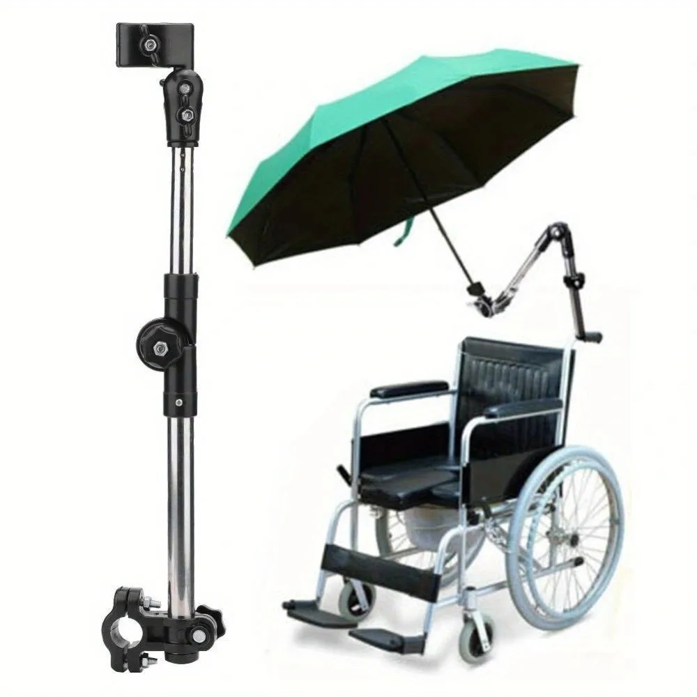 Heavy Duty Umbrella Holder Clamp Portable Multifunctional 360° Rotatable Umbrella Bracket Adjustable Rustproof