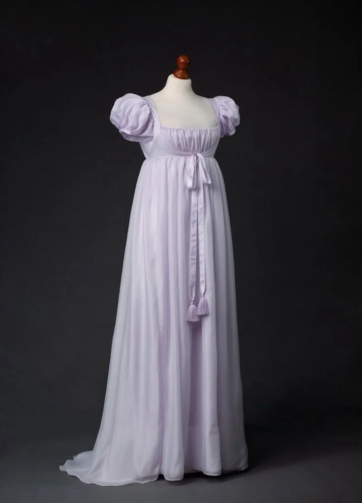 

Jane Aushen Daphne Kate Costume Dress Victorian Fancy Regency Era High Waistline Evening Dress Custom Made