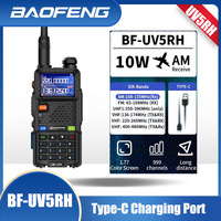 Baofeng UV-5RH Multi-Band Walkie Talkie  Air Band Copy Frequency Vox Outdoor Long Range Type-C charger Two Way Portable Radio