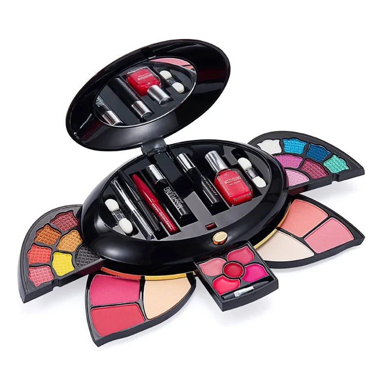 Multifunctional Makeup Palette Eye Shadow Blush Refinishing Set Makeup Case Nail Polish Eye Line Makeup Kit Show Make up Set