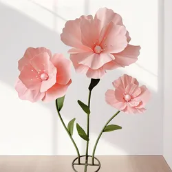 3PCS Big Flowers Foam Flower Wedding Decoration Large Artificial Flowers Stage Layout Window Display Home Decor Wedding Supplies