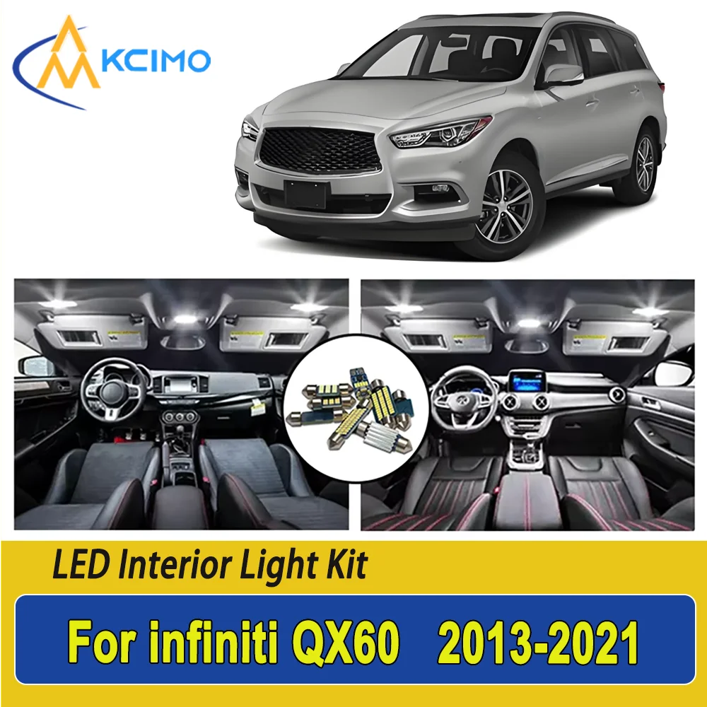 

New Light Bulb For infiniti QX60 (2013-2021) Premium Bright LED Interior Dome Map Trunk Light Kit Car Led Lamps Car LED Lights