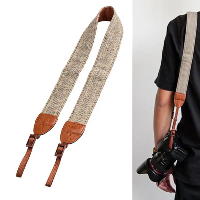 

Camera Accessories Vintage Shoulder Neck Strap Durable Cotton Camera Strap for Sony Nikon Canon Olympus DSLR Camera Straps