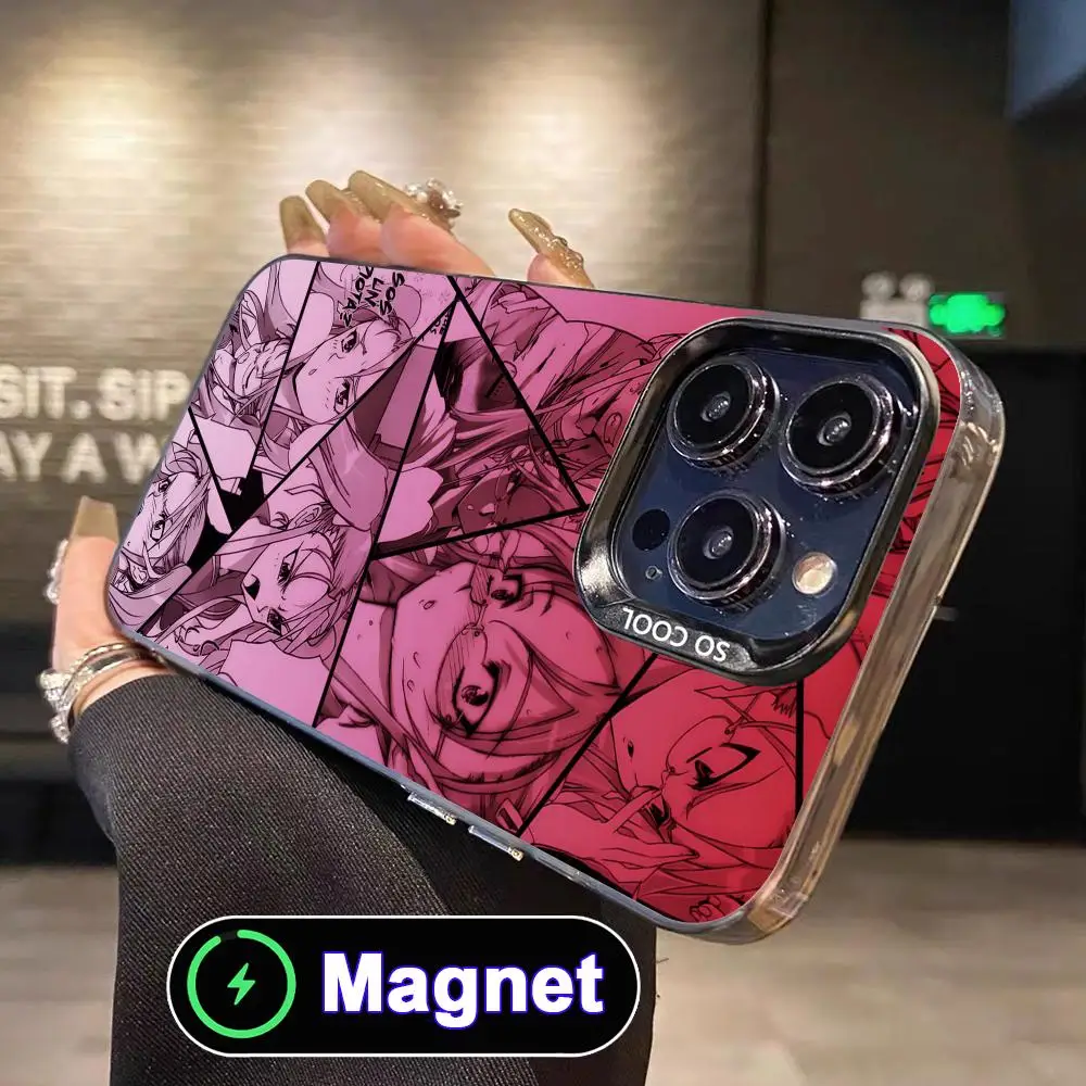 

Highschool Takagi Saya Phone Case for iPhone 17 16 15 14 13 12 11 Air Pro Max Plus Colorful Silver MagSafe Cover