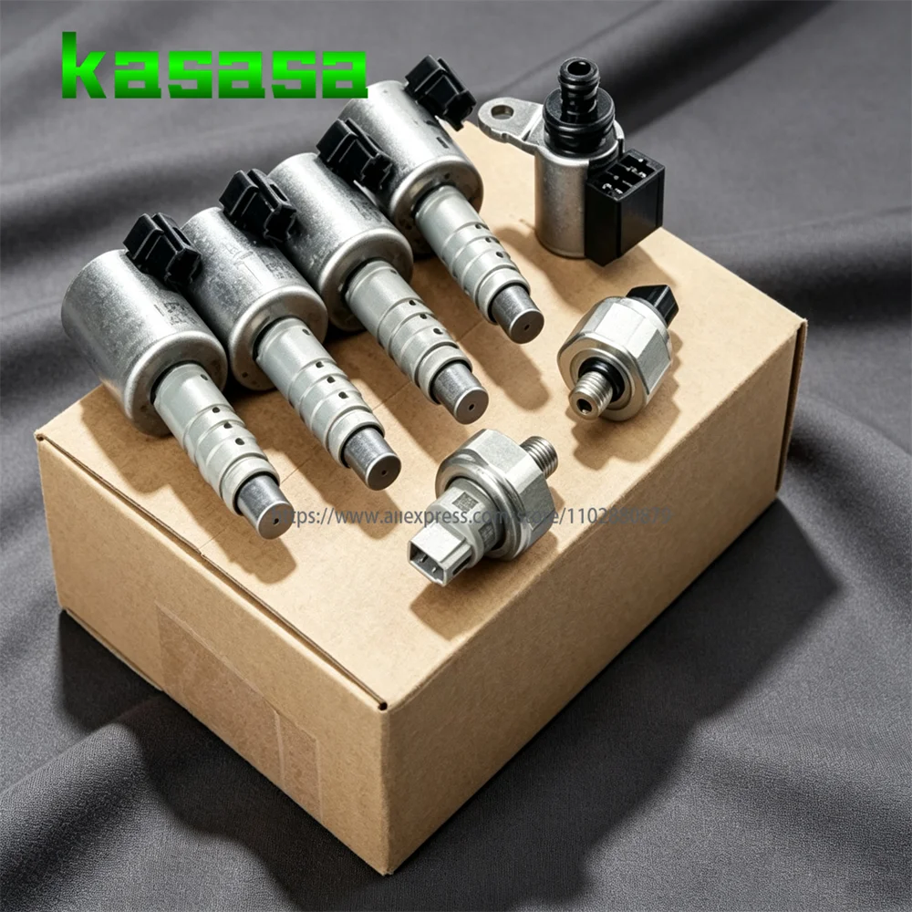 Brand New 7PCS JF017E JF016E RE0F10D Transmission Solenoid Kit SET For Nissan Altima Murano Pathfinder 2012-2016
