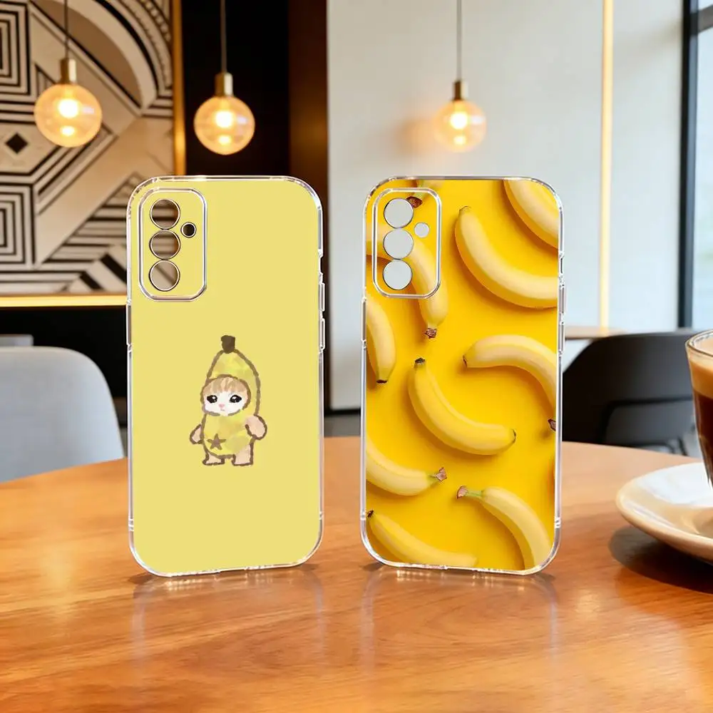 

cute banana fruit pattern Phone Case For SamsungA10,12,20,21S,30,31,40,50,51,52,70,71 Transparent Cover