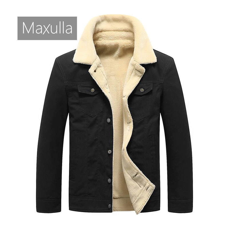 

Maxulla Autumn Winter Men's Fleece Jacket Army Military Warm Casual Coats Outdoor Thick Windproof Cotton Jacket Men's Clothing