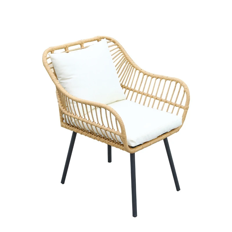 

Terrace rattan tables and chairs three-piece afternoon tea furniture simple coffee combination furniture