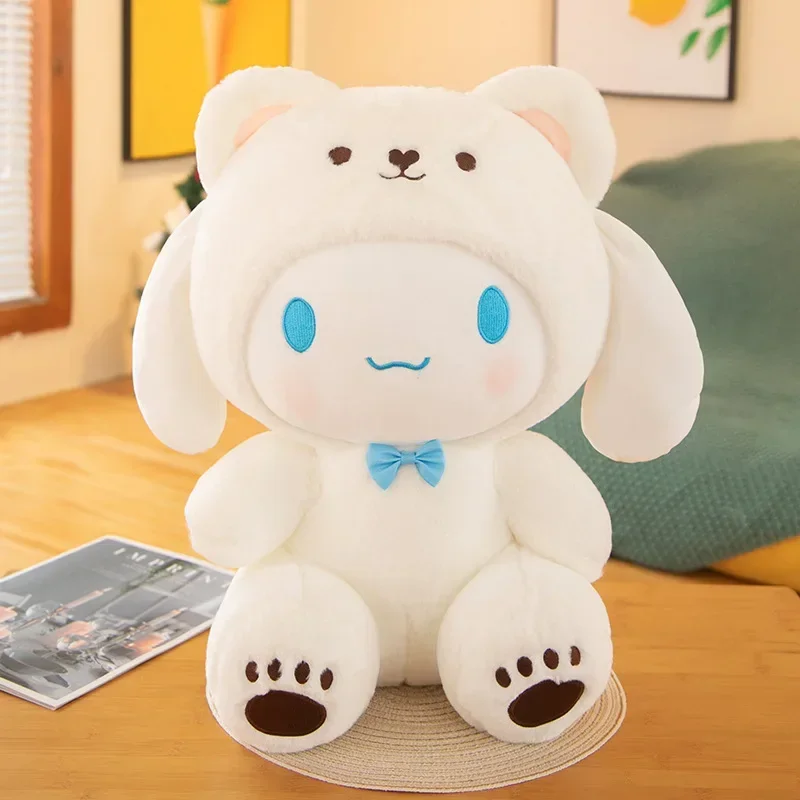 25-45cm Sanrio Plushies Kawaii Hello Kitty Cinnamonroll Kuromi Pochacco Wypchana pluszowa lalka Cos Bear Zabawki Prezenty urodzinowe dla dzieci