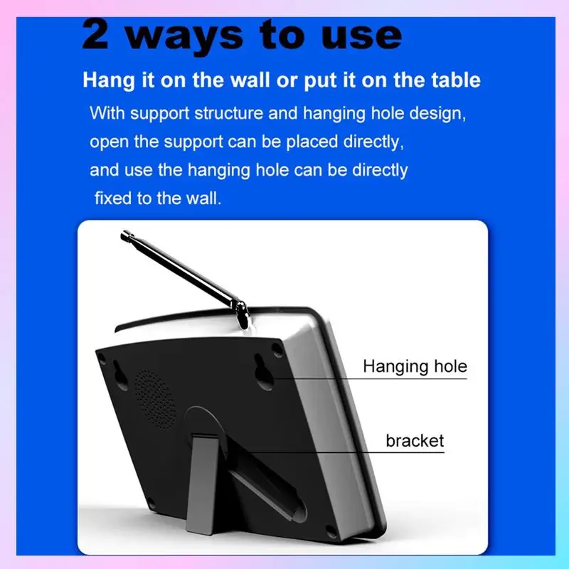 

T23C Wireless Restaurant Pager Calling System 20 Call Button + 1 LED Display Forbar Restaurant Customer Service UK Plug