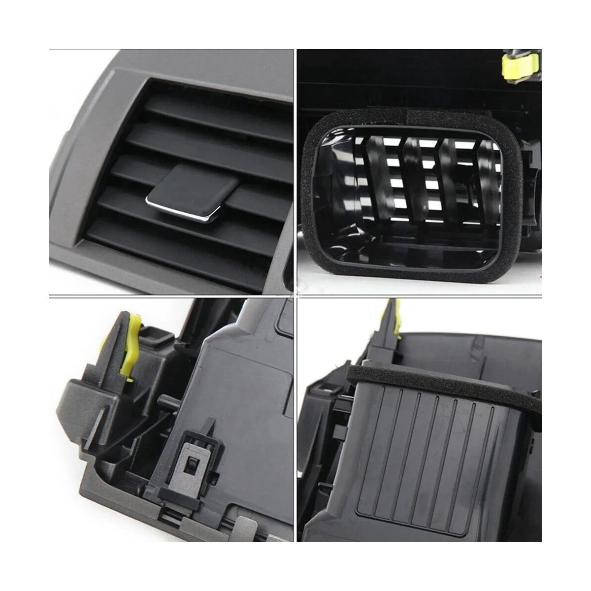 55670-02161 Car Dashboard A/C Air Outlet Panel with Emergency Switch for Toyota Corolla 2007-2013 Center Air Vent Cover