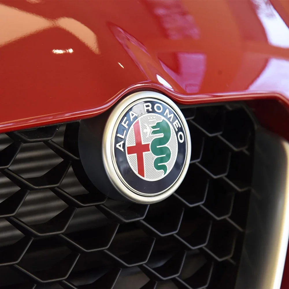 2 шт. для Alfa Romeo 147 159 74 мм эмблема передней решетки автомобиля Giulietta GT чехлы Cent новый черный/золотой/черный серебристый/черный белый/зеленый