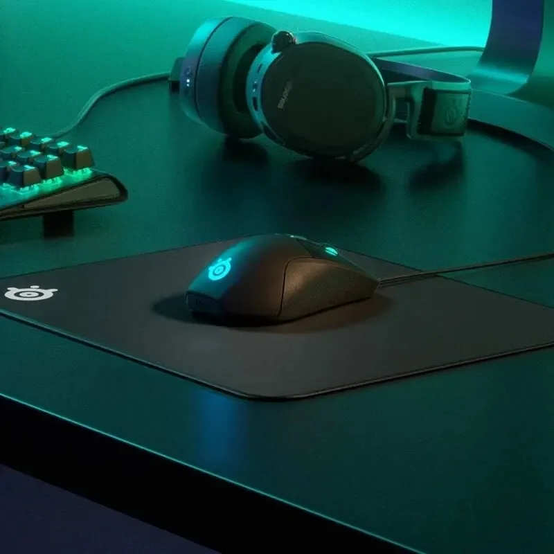and Mouse SteelSeries Cloth - - For Peak Tracking Sensors Optimized Large Gaming - Thick QcK Gaming Stability Pad Keyboard foam