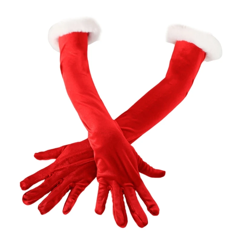 Evening Gloves Christmas Party Gloves Long Length Gloves Club Arm Sleeves