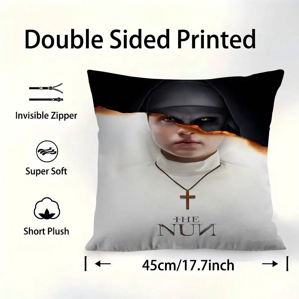 

The N-Nun Demon Horror Movie Cushion Cover Decorative Pillow Sofa Home Decor Case Pillow Cases
