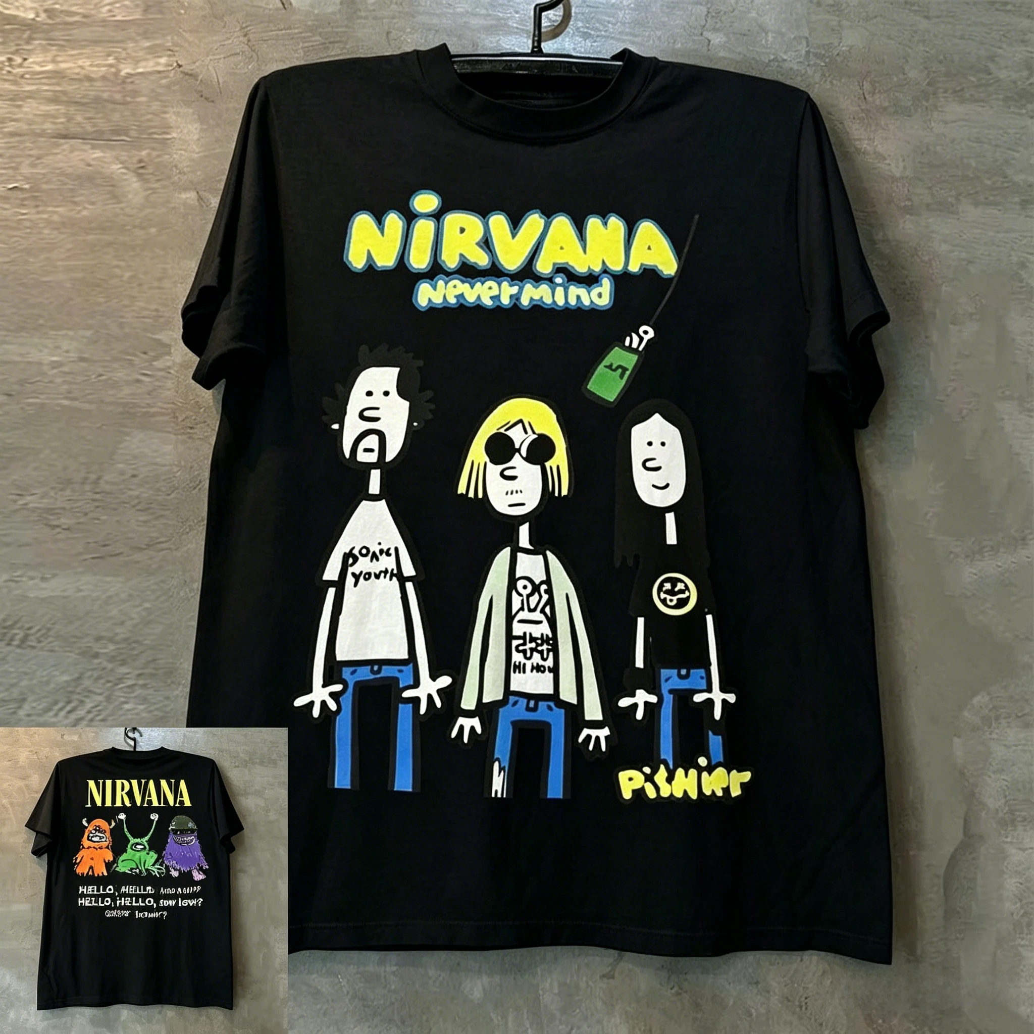 2026 New Arrival Men Y2K Style T-Shirt Retro Letter Print Hip Hop Streetwear Short Sleeve Top