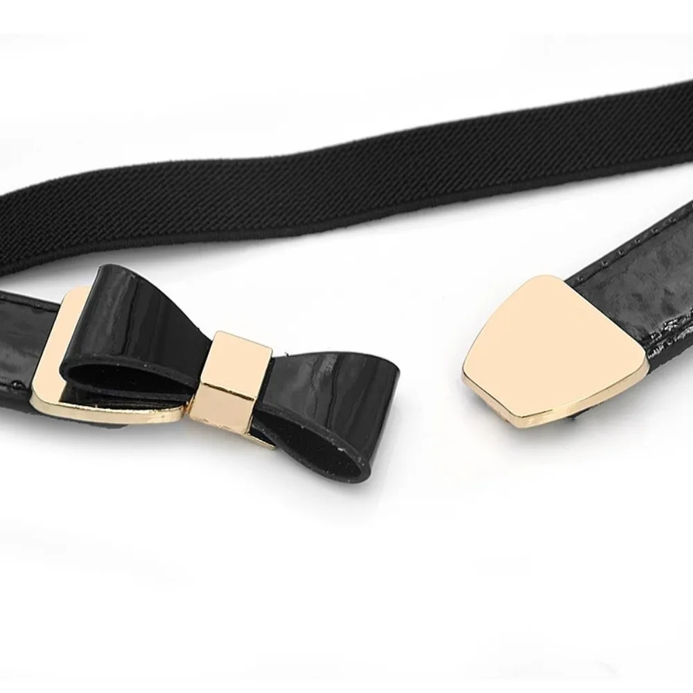 Creative Adjustable Women Elastic Stretch Belt 2.5cm Wide No Hassle Stretch Waistband No Bugle Invisible Belt for Women Girls
