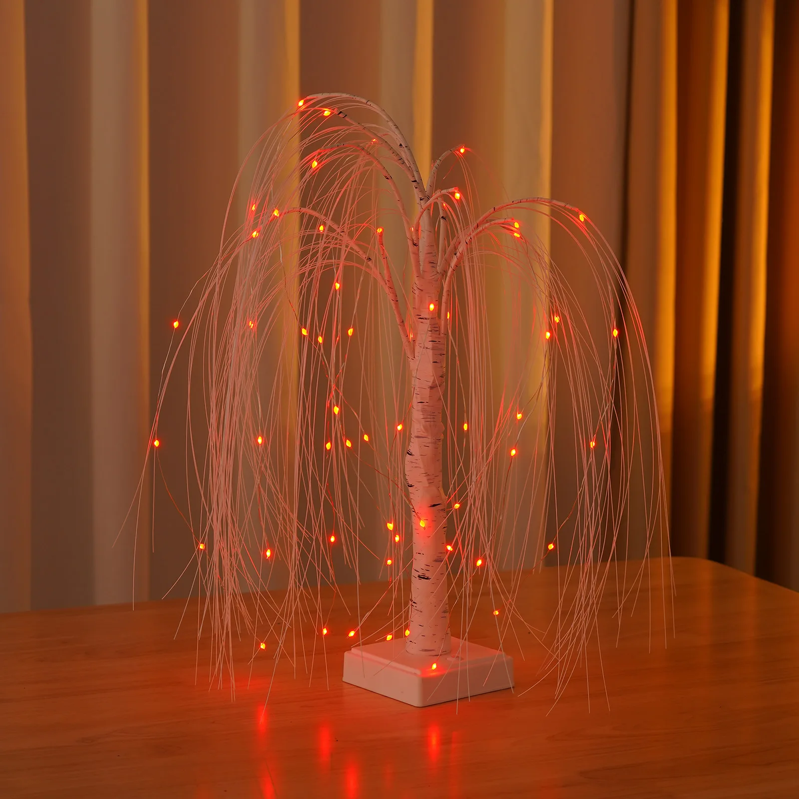 18 Colors Rose Flower Tree Lamp Remote LED Night Light USB/Battery Powered Table Desk Decor Wedding Christmas Gift for Women Mom