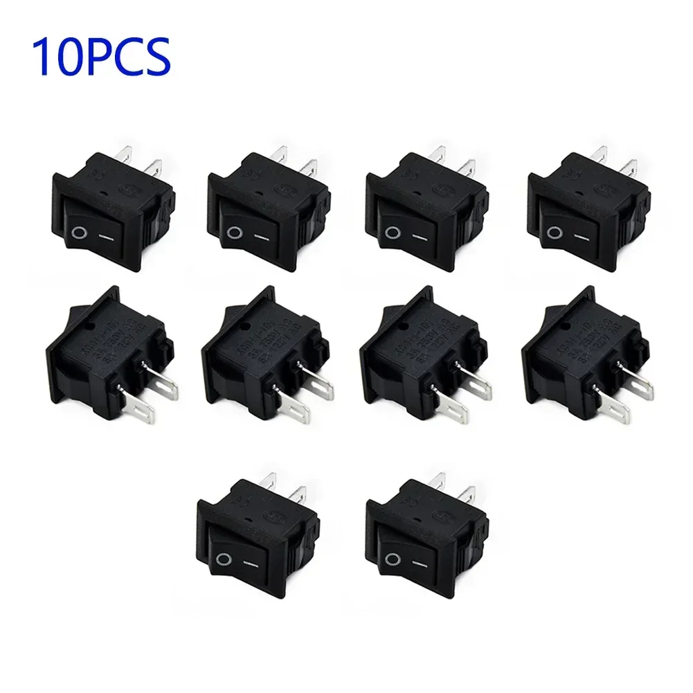 10Pcs Auto Car Truck Boat Round Rocker 12V 16A 2-Pin ON/OFF Toggle SPST Switches Coffee Pot Switch SPST On-off Control USEFUL