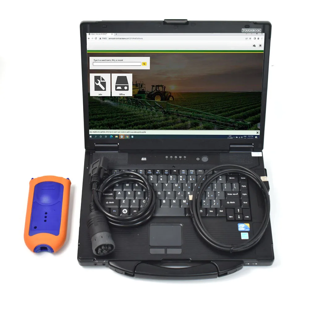 V5.3 J-D-EDL Service EDL V2 Diagnostic kit Agriculture Construction tractor truck Diagnostic tool+CF53 laptop ready to use