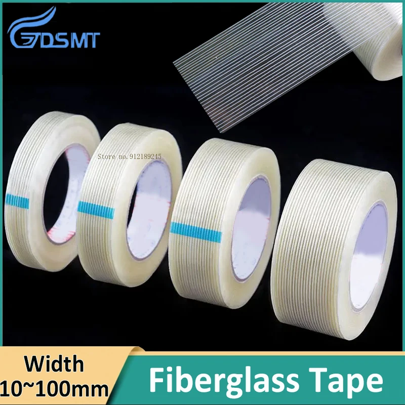 Fiberglass Tape stripes Strong Industrial Packaging Fixed Bundled Seal Adhesive Tapes 10mm~100mm