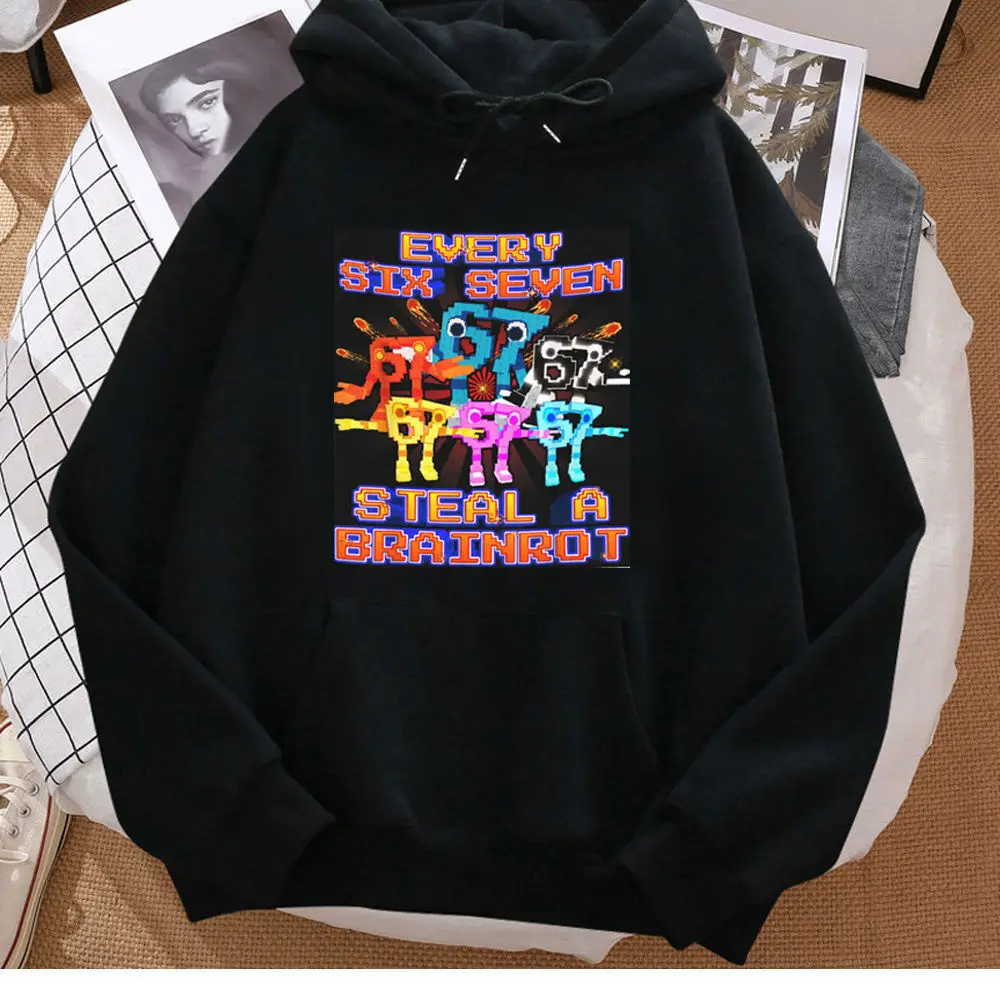67 Six Seven hoodie patterned modern style graphic casual wear anime sweater trendy teen pullover casual wear trendy pattern